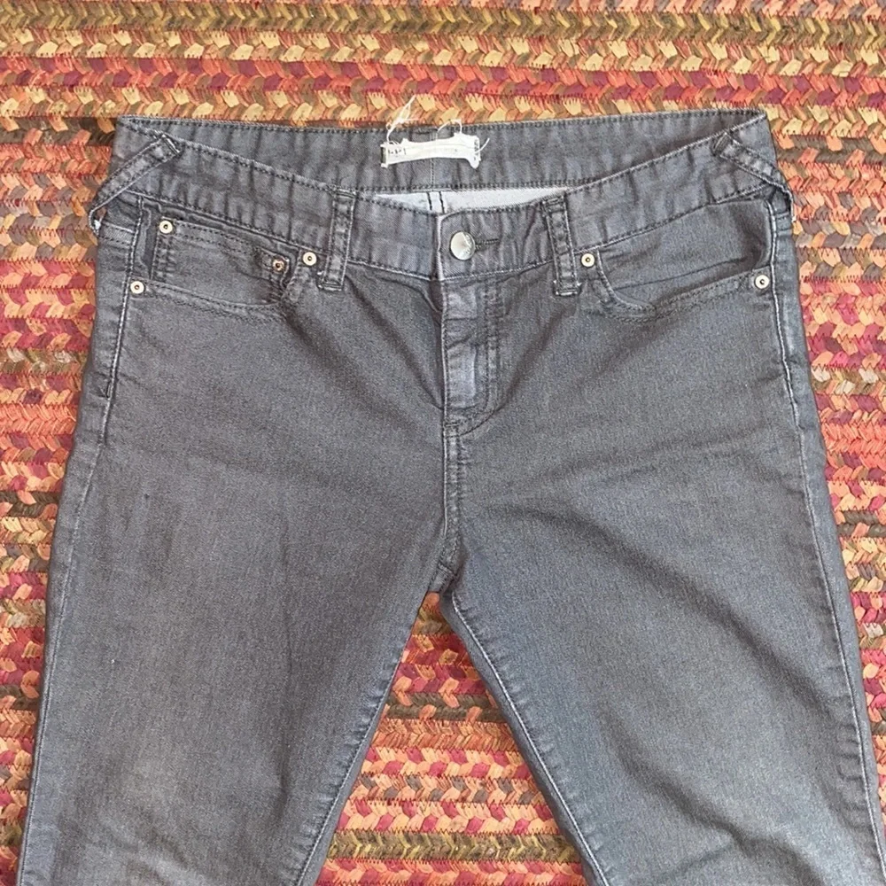 FREE PEOPLE GREY OMBRÉ FADE SKINNY JEANS